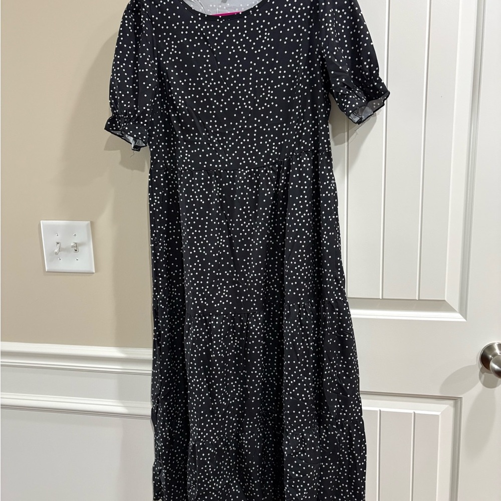 Black and White Polka Dot Dress
